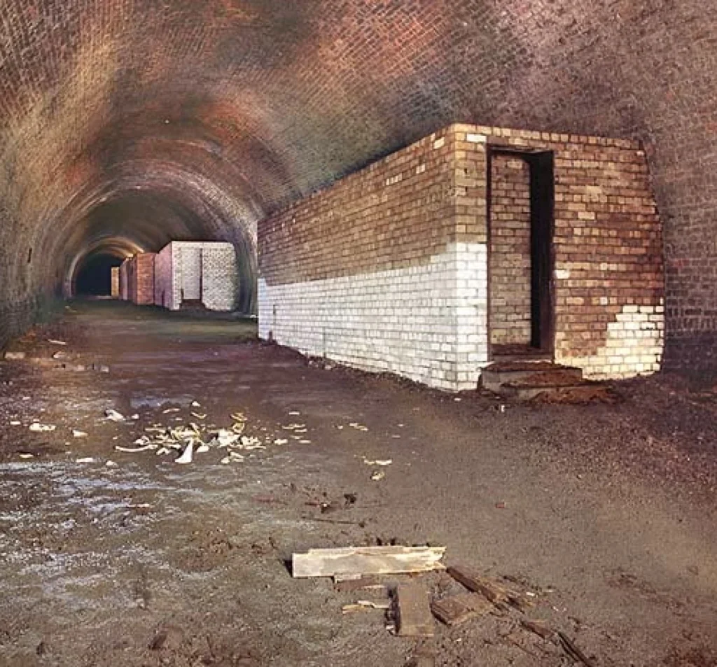Brick-lined underground space requiring void stabilization in Fort Mill, SC